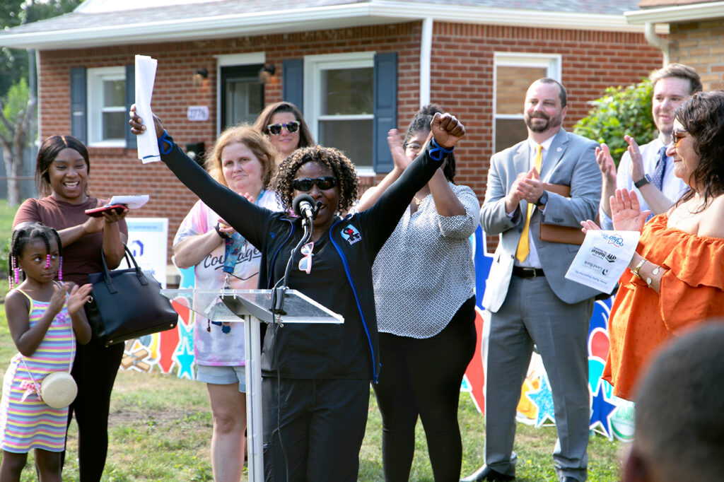 Community members collaborating